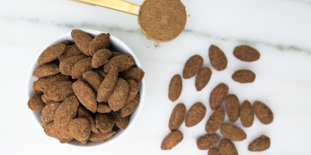 Billede af Ristede chokolademandler med appelsin