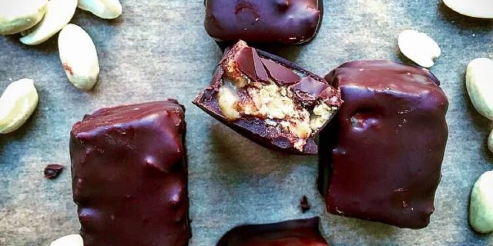 Veganske snickers bites