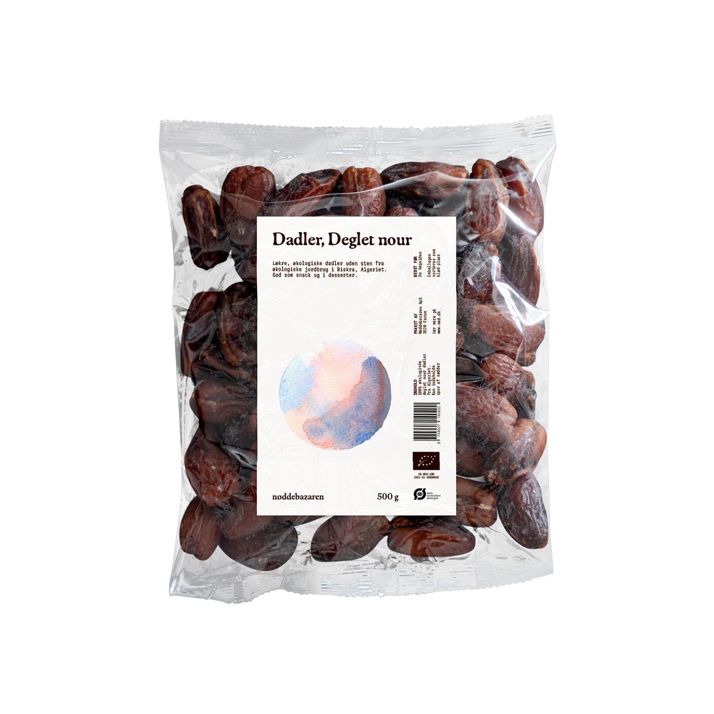 Økologiske deglet nour dadler